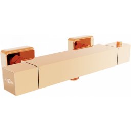 Mexen Cube termostátos zuhanycsap , rózsa arany - 77200-60 Zuhany csap falra