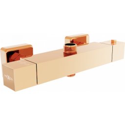 Mexen Cube termostátos zuhanycsap , rózsa arany - 77250-60 Zuhany csap falra
