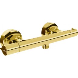 Mexen Slim termostátos zuhanycsap , arany - 77105-50 Zuhany csap falra