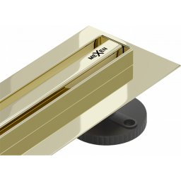 Mexen Flat 360° Slim Zuhanyfolyóka padlóba 120 cm, arany - 1541120 Padlóba építhet?