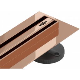 Mexen Flat 360° Slim Zuhanyfolyóka padlóba 90 cm, rózsa arany - 1641090 Padlóba építhet?