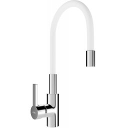 Mexen Flex mosogató csaptelep , króm/fehér- 670900-02 Konyhai csap