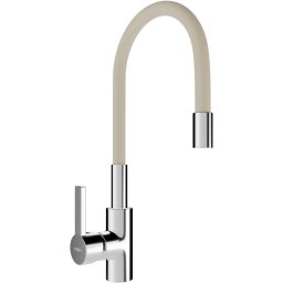 Mexen Flex mosogató csaptelep , króm/beige - 670900-09 Konyhai csap