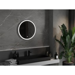 Mexen Gobi Led fürdõszobai tükör, kerek 60 cm, LED 6000K, + páramentesít? - 9801-060-060-611-00 Led Tükör