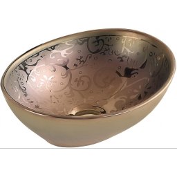 Mexen Elza mosdó pultra helyezhetõ 40 x 33 cm, arany - 21014053 Pultra építhető