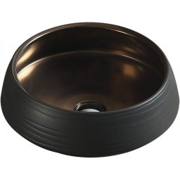 Mexen Ariana mosdó pultra helyezhetõ 43 x 43 cm, fekete/arany - 22054366 Pultra építhető