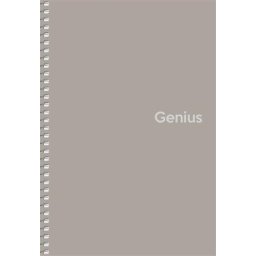 SHKOLYARYK Spirálfüzet, A5, kockás, 80 lap, PP borító, SHKOLYARYK "Genius", vegyes
