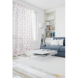 (3 szín) Mintás organza 300cm - Fahéj