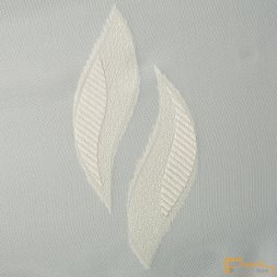 (2 méret 3 szín) Levélmintás sherly voile függöny-180-ekru