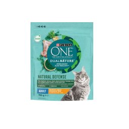 PURINA ONE DUAL NATURE Spirulina Adult Csirkével száraz macskaeledel 750g