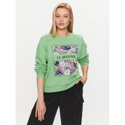 ONLY Pulóver 15304312 Zöld Regular Fit