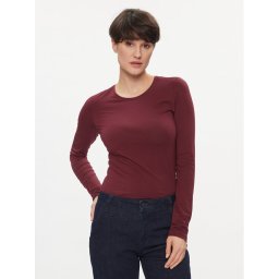 Pieces Blúz 17084155 Bordó Slim Fit
