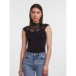 Pieces Body 17096887 Fekete Slim Fit