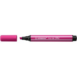 Filctoll, 1-5 mm, vágott hegy, STABILO "Pen 68 MAX", pink