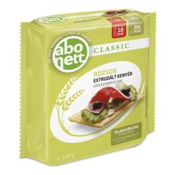ABONETT Extrudált kenyér, ABONETT, 100 g, rozsos