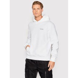 Calvin Klein Pulóver Micro Logo K10K109927 Fehér Regular Fit