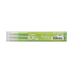Rollertoll betét, golyóméret 0,7mm, 3 db/csom Pilot Frixion Ball/Clicker, írásszín világoszöld