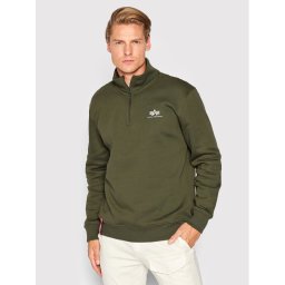 Alpha Industries Pulóver Half Zip 108308 Zöld Regular Fit