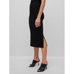 Boss Ceruzaszoknya 50493889 Fekete Slim Fit