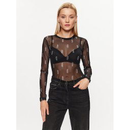 Hugo Blúz Diralina_5 50495162 Fekete Slim Fit