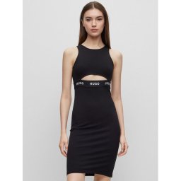 Hugo Hétköznapi ruha Nassari 50495065 Fekete Slim Fit