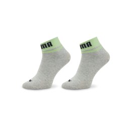 Puma 2 pár hosszú szárú unisex zokni Unisex New Heritage Quarter 2P 938021 Szürke