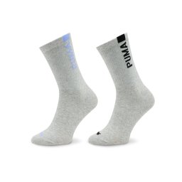 Puma 2 pár hosszú szárú női zokni Women Slouch Sock 2P 938005 Szürke