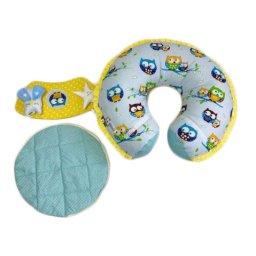 Mama Kiddies MyKids átalakítható ülést segítő babapárna kék-sárga baglyos mintával