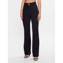 Just Cavalli Szövet nadrág 74PBA117 Fekete Regular Fit