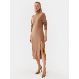 MICHAEL Michael Kors Kötött ruha MU2813ECSN Bézs Regular Fit