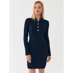 MICHAEL Michael Kors Kötött ruha MF381PT33D Sötétkék Slim Fit