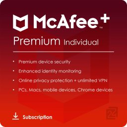 McAfee+ Premium Individual Korlátlan Számú Eszköz / 1 Év