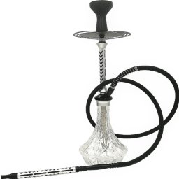 Taurus Crystal Vízipipa - 55 cm - Ezüst