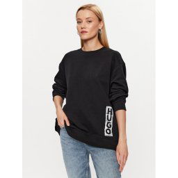 Hugo Pulóver 50492807 Fekete Oversize