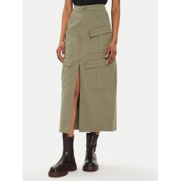 Gestuz Midi szoknya 10908161 Zöld Regular Fit