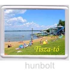 Tisza-tó Strand hűtőmágnes (műanyag keretes)