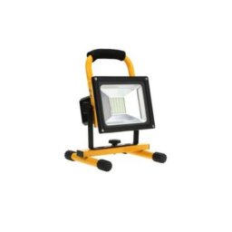Hordozható LED reflektor 20W munkalámpa akkumulátoros - sárga/fekete