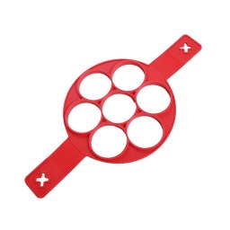 Szilikon tojás és mini palacsinta sütőforma - piros