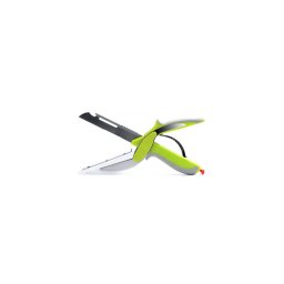 6in1 Clever Cutter többfunkciós hús és zöldségvágó olló - zöld