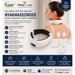 HX-5880 vezeték nélküli nyakmasszírozó és izomstimulációs készülék