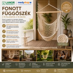 Fonott függőszék - Bézs