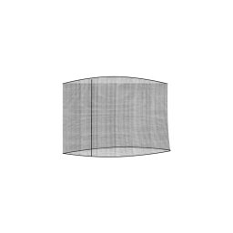 Cipzáros szúnyogháló napernyőre, 300 cm - fekete (MS-474)