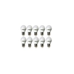 10 db 5W-os LED gömb izzó E27 foglalattal