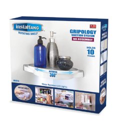 InstaHang 360 fokban forgatható sarok polc - fehér (MS-919)