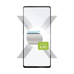 Okostelefon kijelzővédő fólia edzett üveg 2.5D fekete Samsung Galaxy S20 FE/FE 5G FIXED (FIXGFA-602-BK)