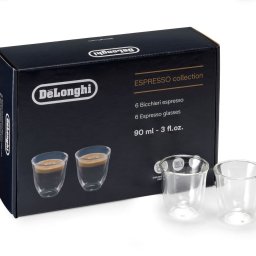 Delonghi Espresso kollekció, 90ml, 6db duplafalú üvegpohár DLSC300