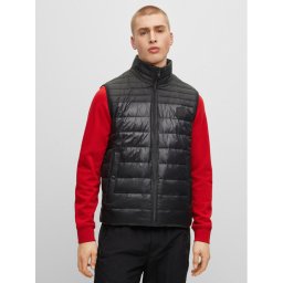 Boss Mellény 50496725 Fekete Regular Fit