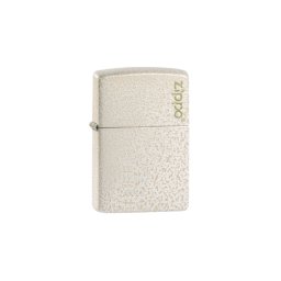 49181ZL Zippo öngyújtó matt fehérszínben -Üveg minta Zippo logóval