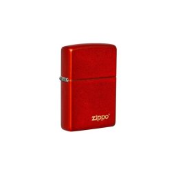 49475ZL Zippo öngyújtó metál vörös színben -Zippo logó