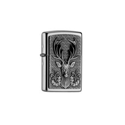 2004736 Zippo öngyújtó szatén Króm színben -Szarvas